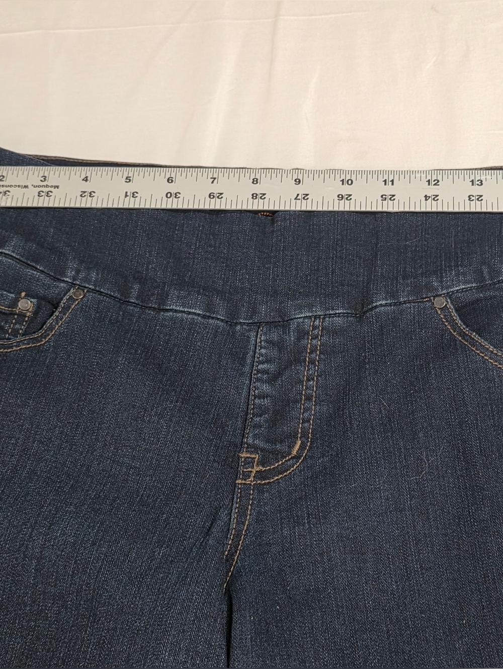 Jag Jeans Peri High Rise Boot Leg Pull-on Denim Jean Womens Size 16 Long - Picture 8 of 12